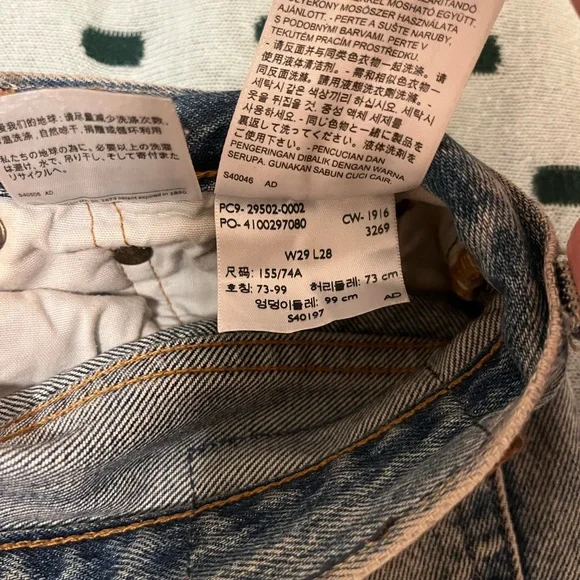 Levi’s White Oak 501 Blue Jeans - Picture 9 of 10